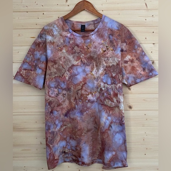 NEW Unisex GILDAN Large Unique Ice Tie-Dye Soft Style T-Shirt Earth Tones Boho - Picture 2 of 7